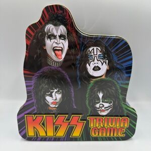 KISS Trivia Game 2003 Cardinal Industries Collector Tin 1000 Questions Rock Band